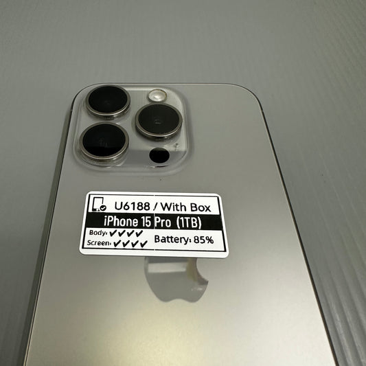 Apple iPhone 15 Pro (1TB) - #U6188/Pre-Owned