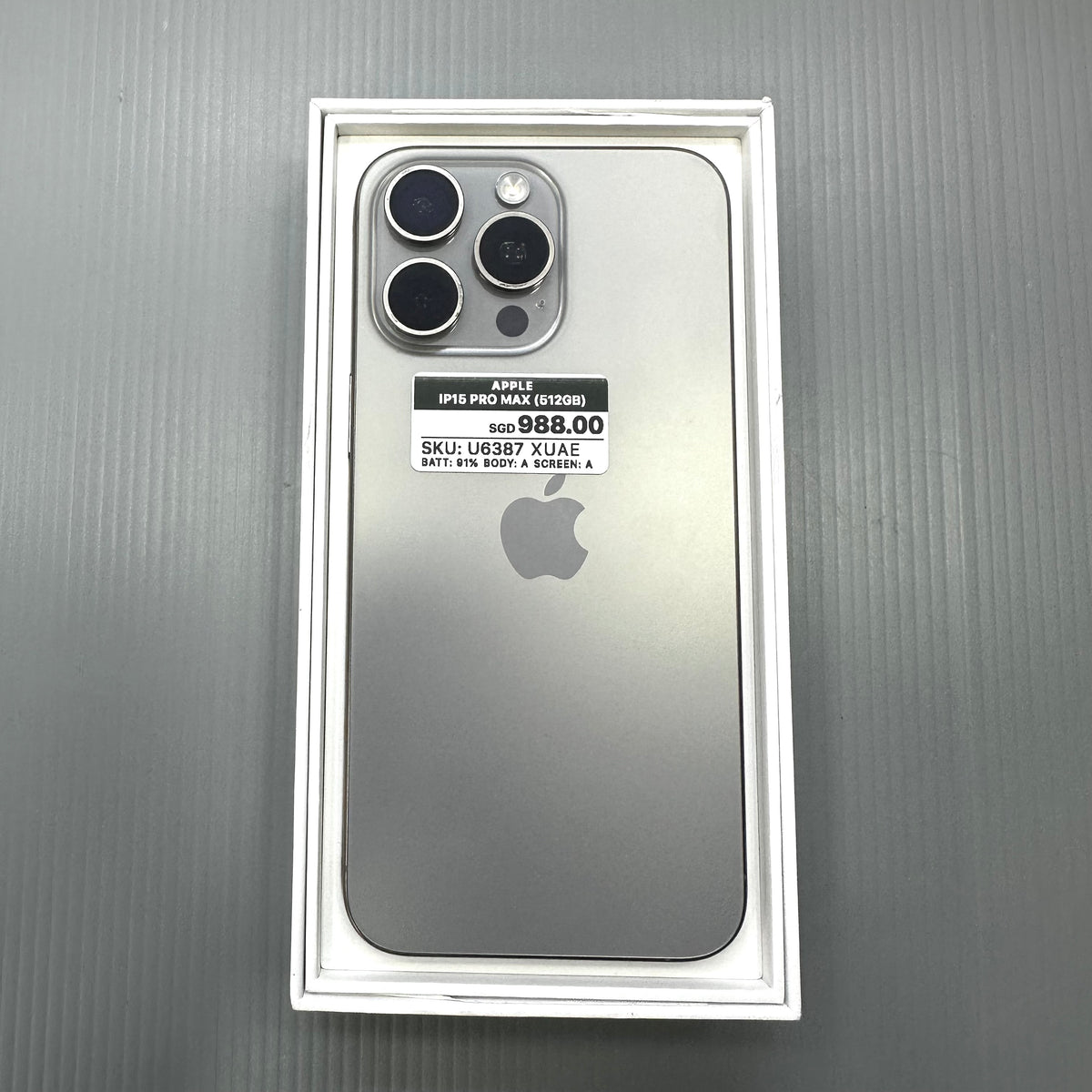 Apple iPhone 15 Pro Max (512GB) - #U6387/Pre-Owned