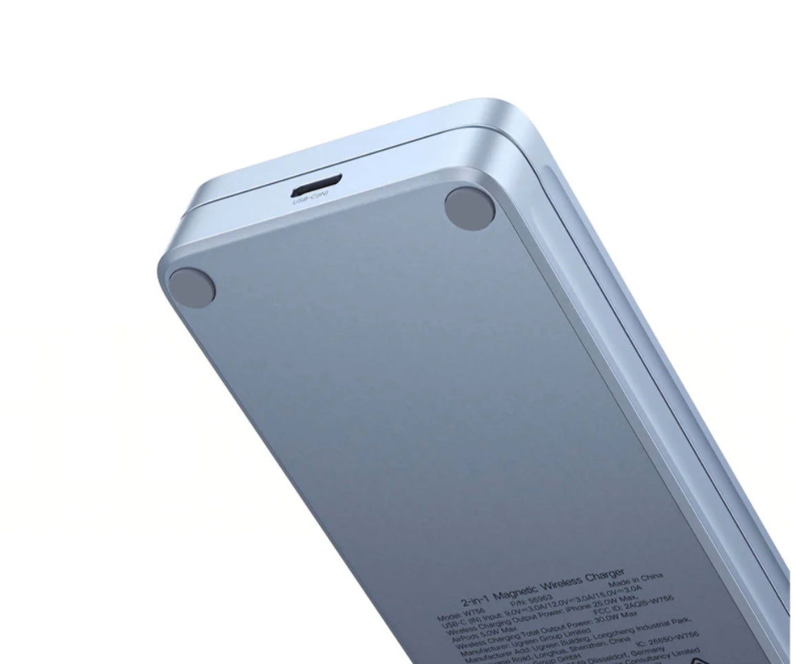 UGREEN Qi2.2 30W 2-in-1 Magnetic Wireless Charger - W756