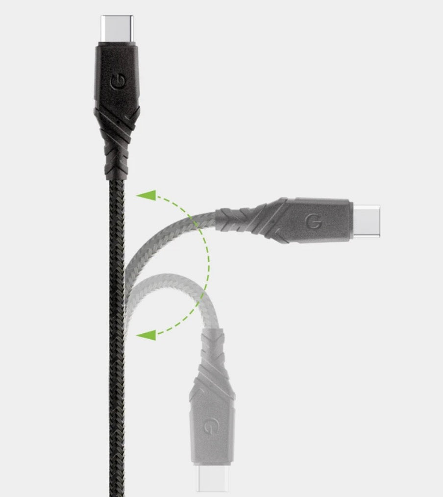 Energea DuraGlitz Cable 18cm USB-A to USB-C USB 2.0