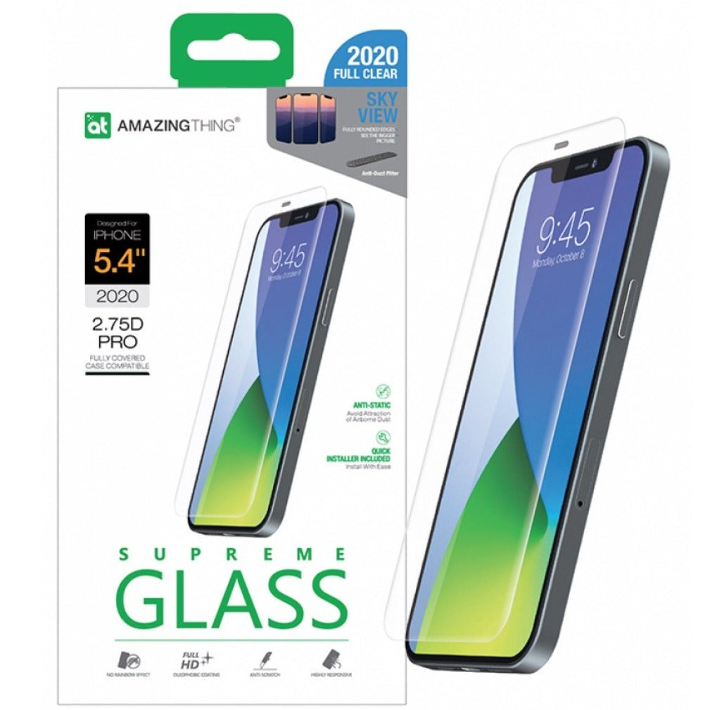 Amazingthing 2.75D Sky View Tempered Glass iPhone 12 Mini