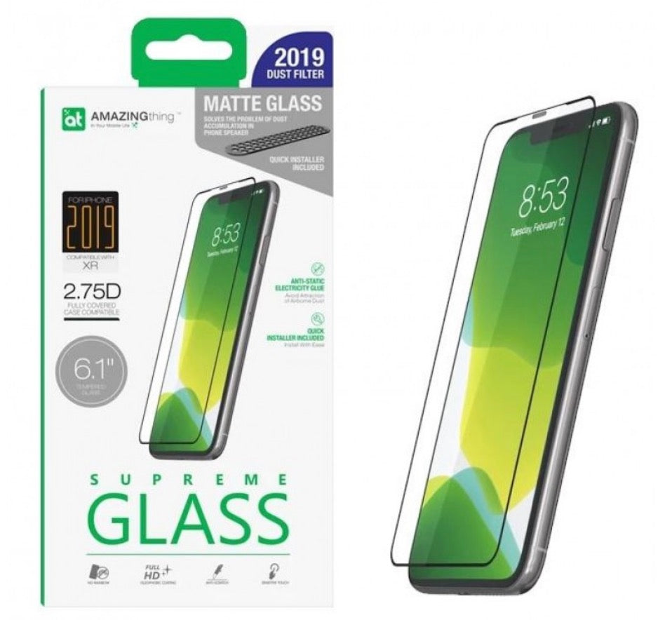 Amazingthing 2.75D Matt Tempered Glass iPhone 11/XR