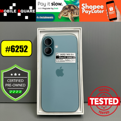Apple iPhone 16 (128GB) - #U6252/Pre-Owned