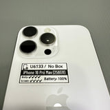 <div style="font-size:80%">#U6133<BR>Apple iPhone 16 Pro Max<br>(256GB)</FONT></DIV>