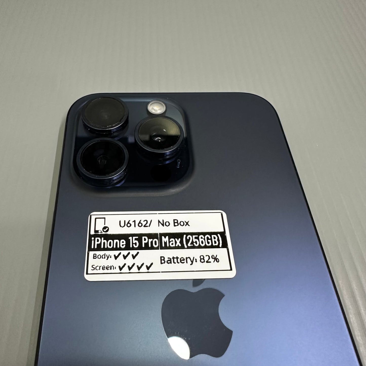 Apple iPhone 15 Pro Max (256GB) - (#U6162/Pre-Owned)