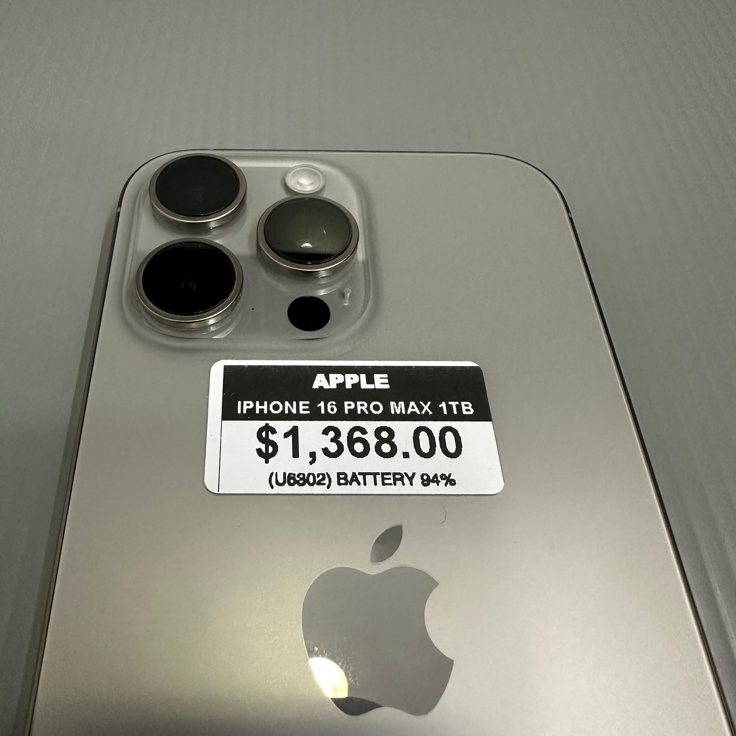Apple iPhone 16 Pro Max (1TB) - #U6302/Pre-Owned