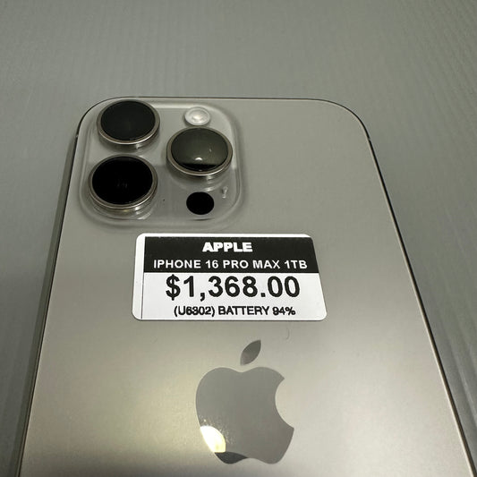 Apple iPhone 16 Pro Max (1TB) - #U6302/Pre-Owned