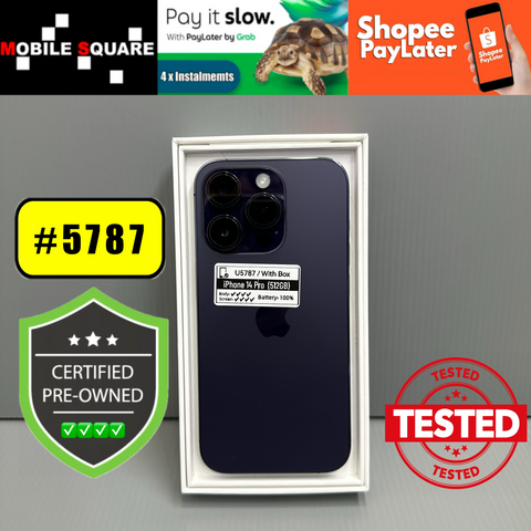 <div style="font-size:80%">#U5787<BR>Apple iPhone 14 Pro<br>(512GB)</FONT></DIV>
