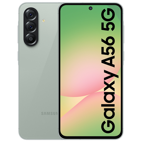<div style="font-size:80%"><font color="red">New Model!</font><br>Samsung A56 5G<br>(256GB/12GB RAM)<br>(Lightgray/Graphite/Olive/Pink)</font></div>