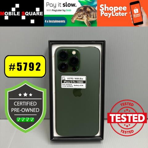 <div style="font-size:80%">#U5792<BR>Apple iPhone 13 Pro<br>(128GB)</FONT></DIV>