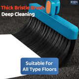 Rotatable Broom and Wind Proof Dust Pan with Broom Comb Broom Set Non-Stick Broom Magic Wiper Set