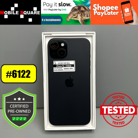<div style="font-size:80%">#U6122<BR>Apple iPhone 15 Plus<br>(128GB)</FONT></DIV>