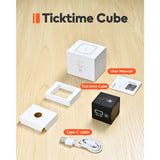 Ticktime Cube Pomodoro Timer, Magnetic Productivity Timer, Mute, Vibration & Adjustable Sound Alert, Pause & Resume