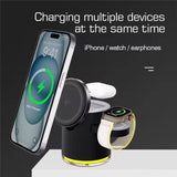 Anvers Qi2 Wireless Charger Stand 3 in 1 Charging Station for iPhone, iWatch, AirPods, Samsung Watch
