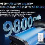 Mini handheld fan With Air Turbo Cooler and 3C power bank 10000mAh portable foldable small fan with ice compress function