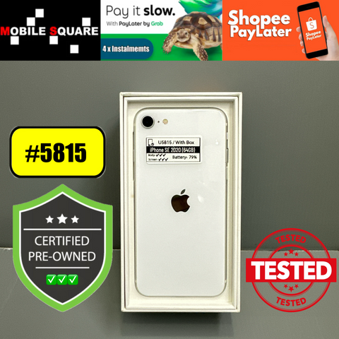 <div style="font-size:80%">#U5815<BR>Apple iPhone SE (2020)<br>(64GB)</FONT></DIV>