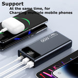 60000mAh powerbank fast charging With 4 USB 3 inputs Portable charger power bank 20000mah