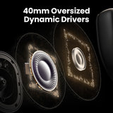 UGREEN Studio Max5c Hi-Res Audio Noise-Cancelling 75H Long Battery Life Bluetooth 5.4 Bluetooth Wireless Headphones Earphones