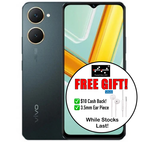 <div style="font-size:80%">Vivo Y03<br>(128GB/4GB RAM)<BR><font color="red">$10 Cash Back + Free Gift!!</font></div>