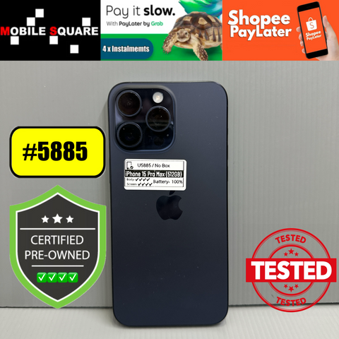 <div style="font-size:80%">#U5885<BR>Apple iPhone 15 Pro Max<br>(512GB)</FONT></DIV>