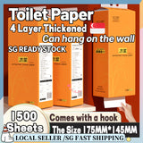1400 Sheets Hanging Toilet Paper 4 Ply 175MM*157MM 1400Ply/Pack Tissue Paper/Toilet Tissue/Toilet Paper