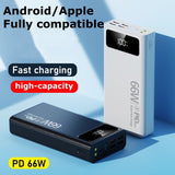60000mAh powerbank fast charging With 4 USB 3 inputs Portable charger power bank 20000mah