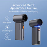 JisuLife Handheld Fan Ultra 1 Jet Fan 9000 mAh 100 Speed LED Display Air Duster Function