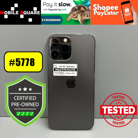 <div style="font-size:80%">#U5778<BR>Apple iPhone 13 Pro Max<br>(1TB)</FONT></DIV>