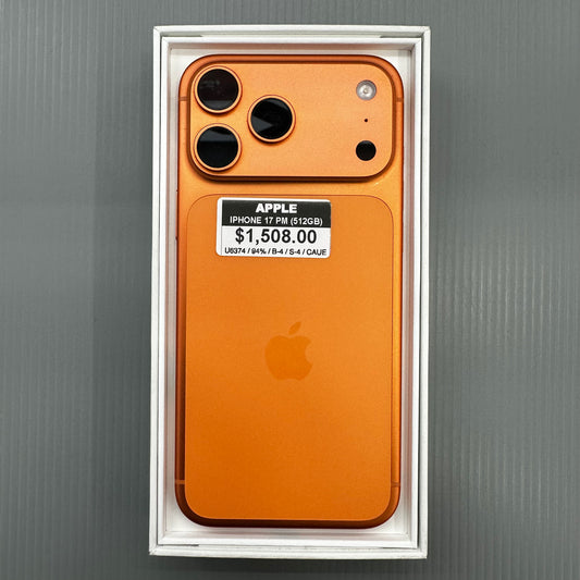 Apple iPhone 17 Pro Max (512GB) - #U6374/Pre-Owned