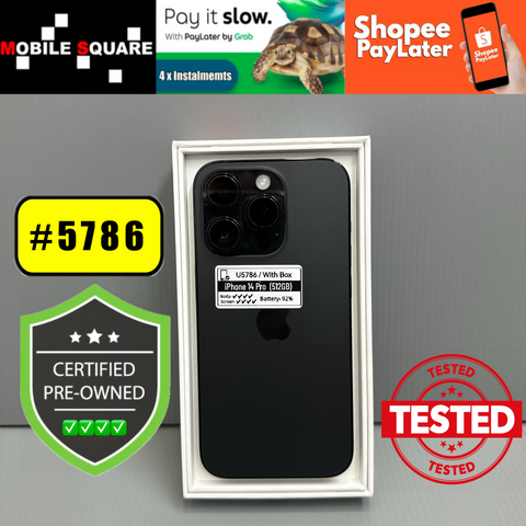 <div style="font-size:80%">#U5786<BR>Apple iPhone 14 Pro<br>(512GB)</FONT></DIV>