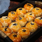 EggYolk Pastry with Mochi Mooncake Festival Red Bean and Purple Potato kaya puff