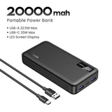 Ugreen 20000mAh 3-Ports, 10000mAh 2-Ports PD20W QC18W SCP22.5W Max Fast Charging Power Bank for Phone Tablet Laptop