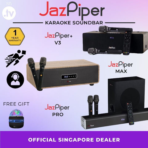 JAZPIPER | JAZPIPER PLUS | V3 | PRO | MAX | HOME KARAOKE SYSTEM | SOUNDBAR | ANDROID |