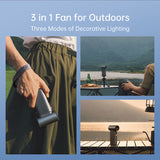 JisuLife Handheld Fan Ultra 1 Jet Fan 9000 mAh 100 Speed LED Display Air Duster Function