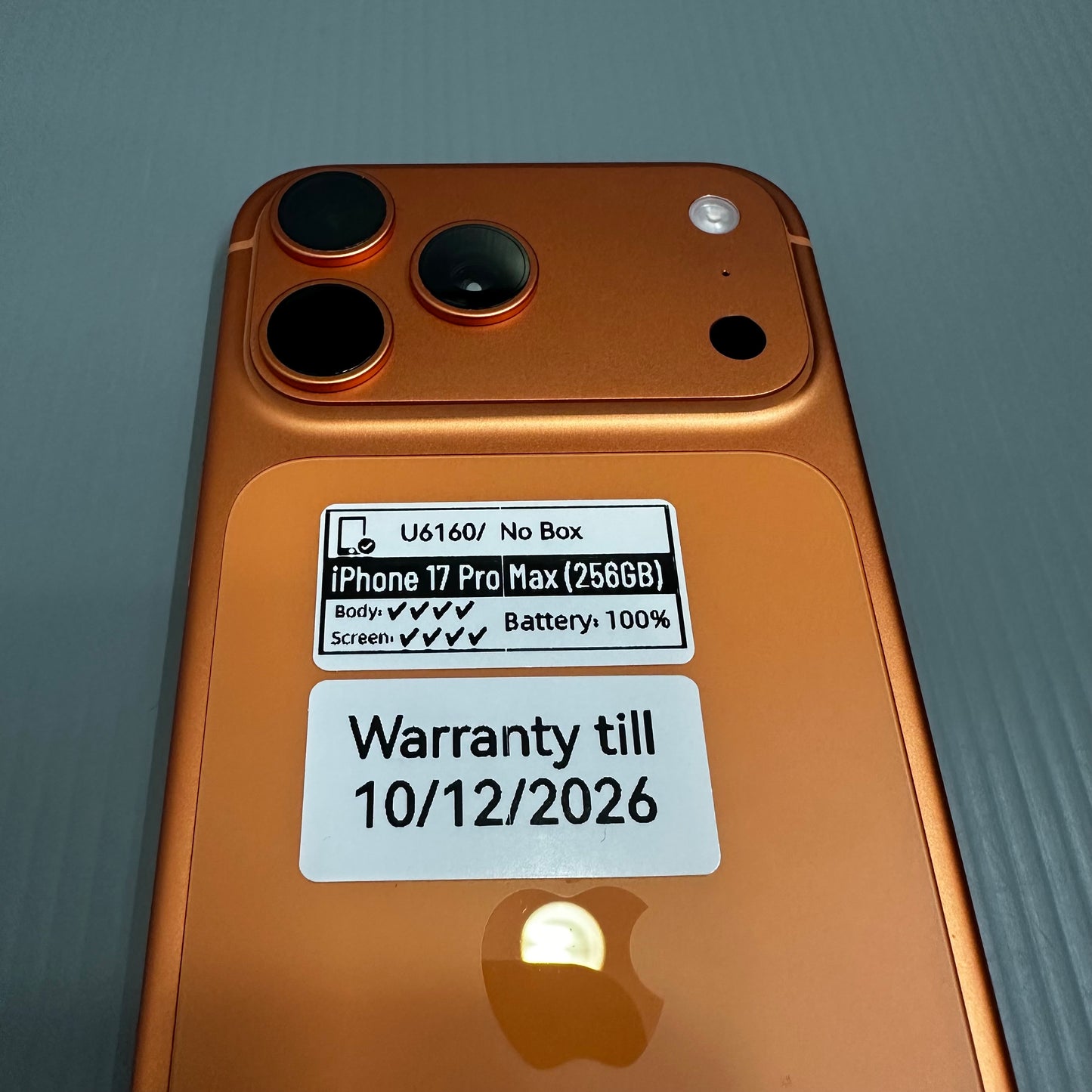 Apple iPhone 17 Pro Max (256GB) - (#U6160/Pre-Owned)