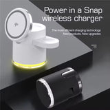 Anvers Qi2 Wireless Charger Stand 3 in 1 Charging Station for iPhone, iWatch, AirPods, Samsung Watch