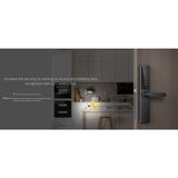 Aqara A100 Smart Door Lock, Compatible with Google Home & HomeKit, Home Key, Unlock w/ iPh, AW & Siri