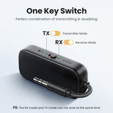 Ugreen 2 in 1 Upgraded Bendable Bluetooth 5.2 Receiver Transmitter for TV Computer Earphone Headphone Car Amplifier