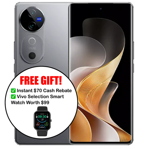 <div style="font-size:80%">Vivo V40 5G<br>(256GB/12GB+12GB RAM)<BR><font color="red">$70 Instant Cash Back!<br>Free Vivo Smart Watch!</font></div>