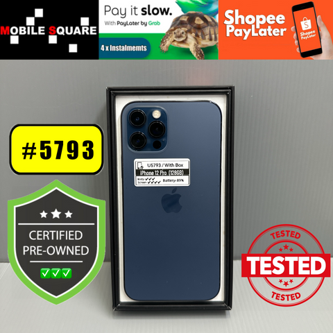 <div style="font-size:80%">#U5793<BR>Apple iPhone 12 Pro<br>(128GB)</FONT></DIV>