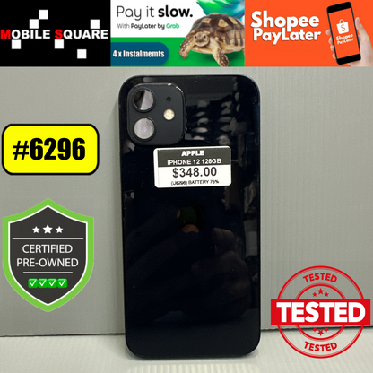 Apple iPhone 12 (128GB) - #U6296/Pre-Owned