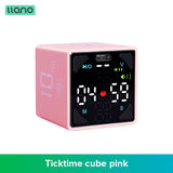 Ticktime Cube Pomodoro Timer, Magnetic Productivity Timer, Mute, Vibration & Adjustable Sound Alert, Pause & Resume