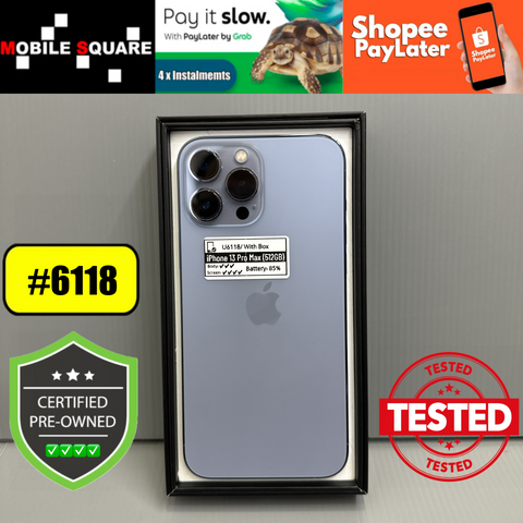 <div style="font-size:80%">#U6118<BR>Apple iPhone 13 Pro Max<br>(512GB)</FONT></DIV>