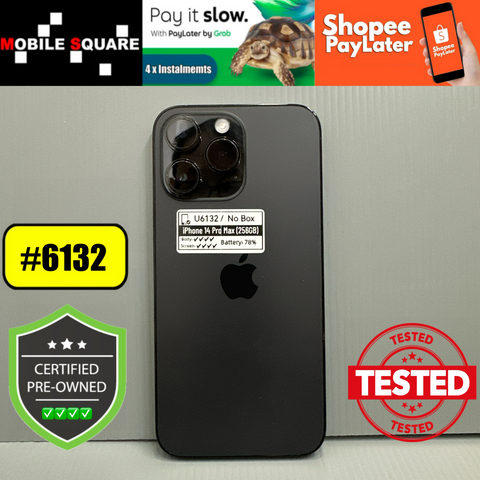 <div style="font-size:80%">#U6132<BR>Apple iPhone 14 Pro Max<br>(256GB)</FONT></DIV>