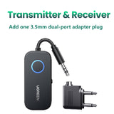 Ugreen 2 in 1 Upgraded Bendable Bluetooth 5.2 Receiver Transmitter for TV Computer Earphone Headphone Car Amplifier