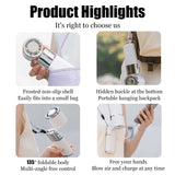 Mini handheld fan With Air Turbo Cooler and 3C power bank 10000mAh portable foldable small fan with ice compress function