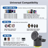 Anvers Qi2 Wireless Charger Stand 3 in 1 Charging Station for iPhone, iWatch, AirPods, Samsung Watch