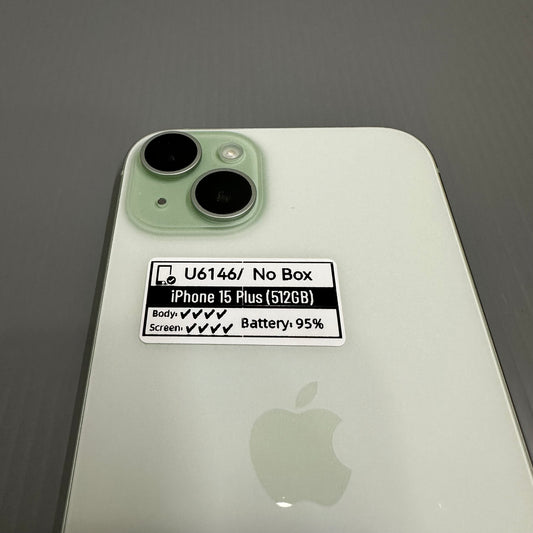 Apple iPhone 15 Plus (512GB) - #U6146/Pre-Owned