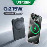 Ugreen Qi2 30W Wired 10000mAh Magnetic Fast Charging Power Bank Powerbank for iPhone 16-12