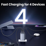 UGREEN Nexode 100W GaN 4-Ports USB A USB C Charger Compatible for iPhone 16 Pro Max/15/14/13/12 Safety Mar4k